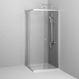 Душевой уголок AM.PM Sunny W87G-403-9090-MT профиль серебристый 90x90 см